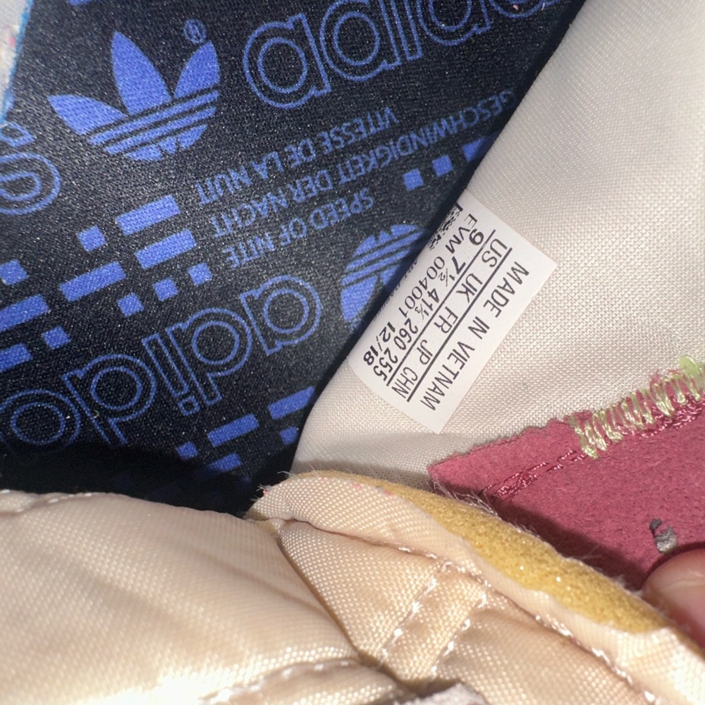 Adidas Women's Sneakers - Pink and Cream - Picture 9 of 9